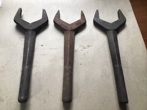 Three fordson hub nut spanners - three,
