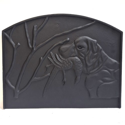 Hunting dog cast iron - dog, fire