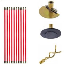 14 Piece Drain Rod Set 9m Plumbing Cleaning Unblock Drainage Worm Screw Plunger