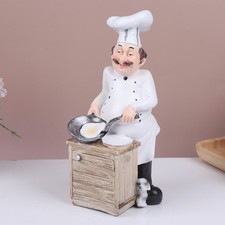  Chef Man Kitchen Statue Decor Figure Collectible Statues Decoration