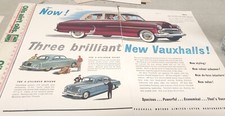 1954 VAUXHALL WYVERN VELOX CRESTA  UK  Sales Advert 