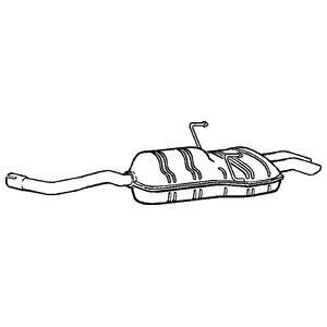 Klarius rear exhaust tail - klarius, pipe