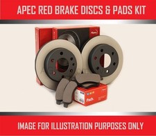 APEC RED FRONT DISCS AND PADS 296mm FOR LEXUS IS300H 2.5 HYBRID 2013-