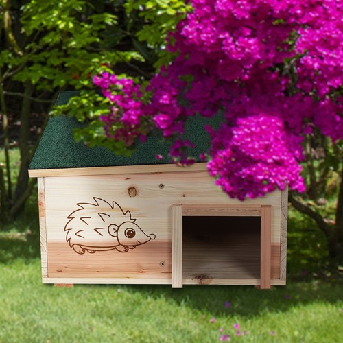 Predator proof hedgehog house - hedgehog,