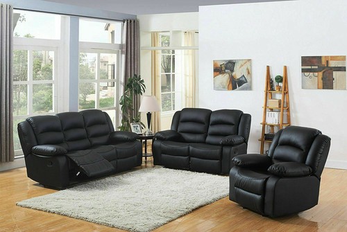 Recliner sofa leather 1 - recliner, 3+2+1