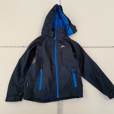TRESPASS Rain Jacket 3-4 Years Blue Boys Waterproof Anorak