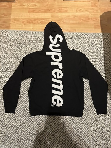 Supreme satin applique hoodie - satin,