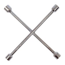 4-Way Universal Cross Wheel Nut Wrench17 19 21 23 MM CAR BRACE Spanner