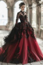 Gothic Black Red Wedding