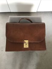 W & H Gidden Brown Leather Briefcase