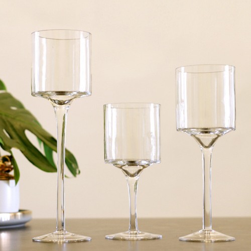 Set clear glass tea light - 3,