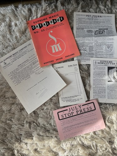 Supreme magic catalogue 33 - magic,