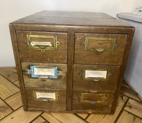 Antique wooden index filing - antique,