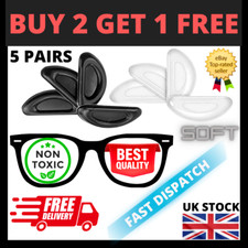 5x Pairs Adhesive Nose pads for Eyeglass Anti-Slip Silicone Glasses Spectacles