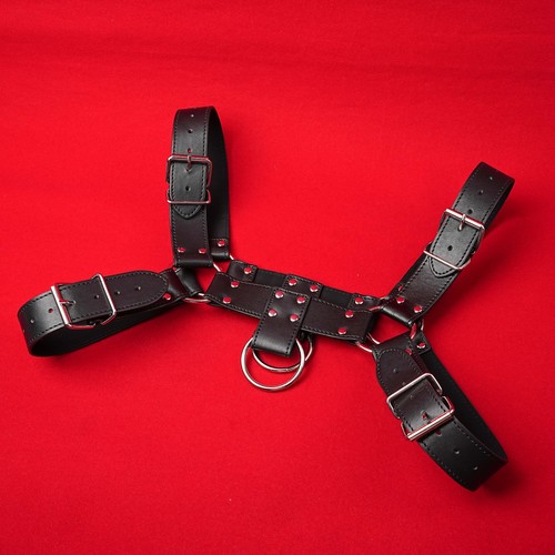 Leather chest harness body - pu,