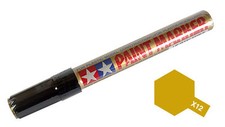 Tamiya 89012 X-12 Gloss Gold Leaf Enamel Paint Marker Plastic Model Craft Tools