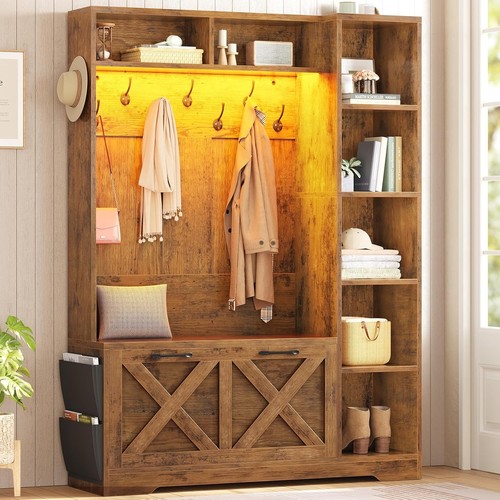 Hall tree with flip - tree,