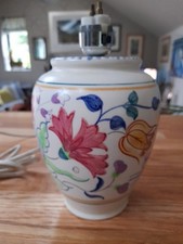 Poole Pottery floral lamp base
