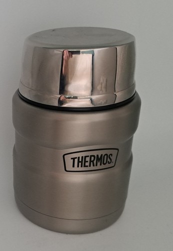Thermos king silver - silver, metal