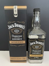 RARE Jack Daniels Bottled In Bond EMPTY One Liter Bottle, 100 Proof w/ Box