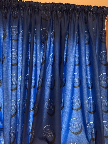Next lego blue curtains