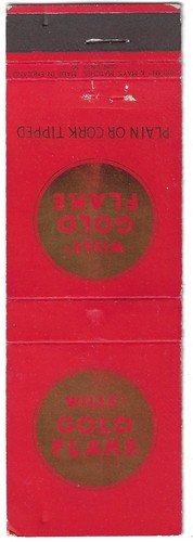 Vintage matchbook cover wills - matchbook, wills'