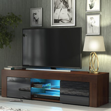 Living Room Set 3pcs | TV Unit Display & Sideboard | Gloss Doors | Free LED