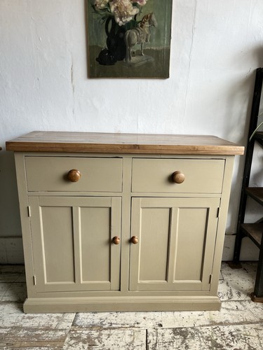 Edwardian pine and satinwood - and,