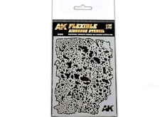 AK Interactive AAK9080 - - Flexible Airbrush Stencil 1/48 and 1/72