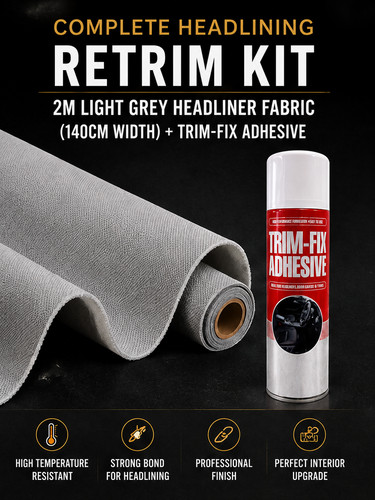 Light grey car headliner - 2m,