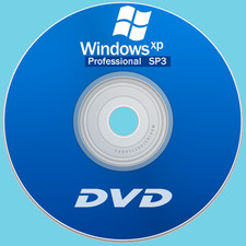 Windows XP Professional Service Pack 3 32-bit DVD installation disk