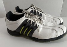 Adidas Shoes Mens Size 12 Tour 360 Golf Sneakers Lace Up White Leather Used