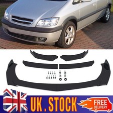 Gloss Black Front Bumper Spoiler Lip Splitter Kit For Vauxhall Opel Zafira B MK2