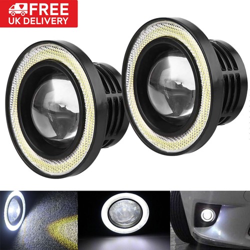 Pair car round - round, led