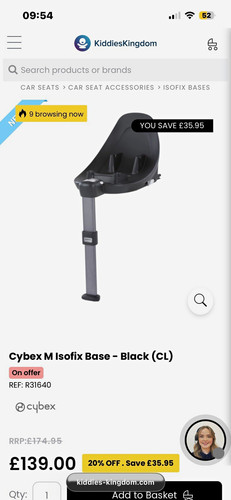 Cybex size isofix car seat - i-size,