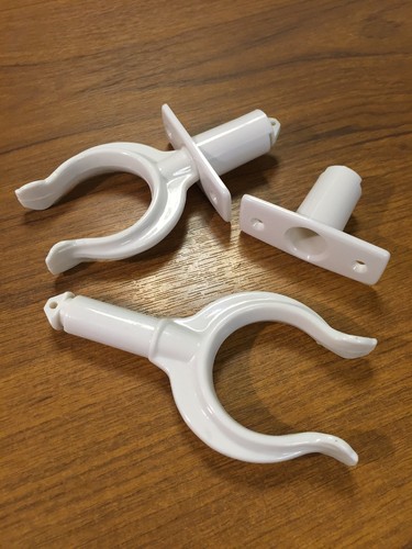 Pair plastic rowlock oar - rowlock,