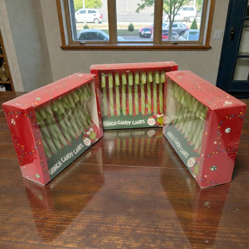 Peppermint green candy canes - green,