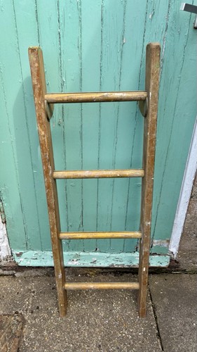 Vintage wooden step ladder - vintage,