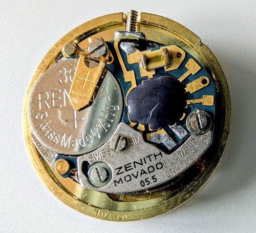 1990 zenith movado 6j - movado, eta