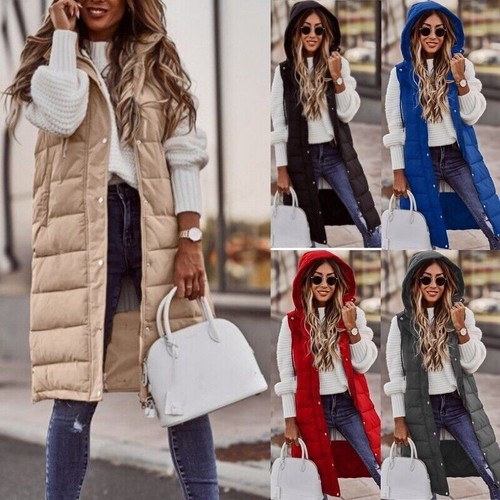 Ladies womens hooded long - ladies,
