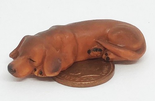 Dolls house dachshund - dolls, dog