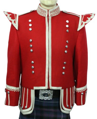 Scottish red doublet kilt - red,