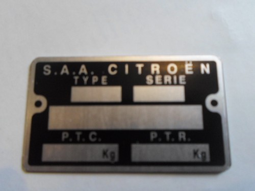 Nameplate citroen plate - citroen,