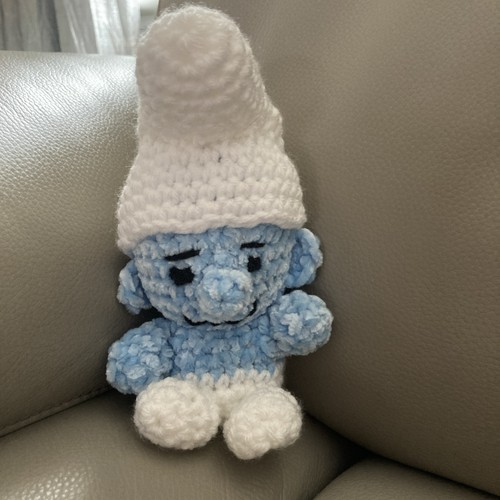 Handmade crochet smurf soft - smurf,