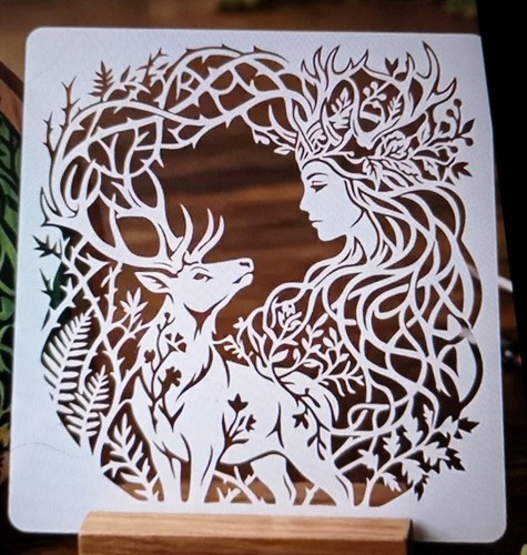 Large forest goddess stag - large,