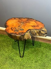 Wooden Coffee Table Round Tree