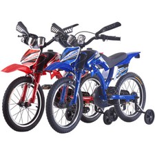 Kids Bike 16/18/20 inch Moto Style Boys Girls Bicycle Cycle Removable Stabiliser