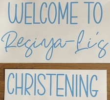 Personalised Welcome To