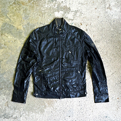 Belstaff men black leather - belstaff,