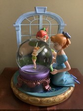 Disney Peter Pan, Wendy and Tinkerbell Figurine snow globe music box
